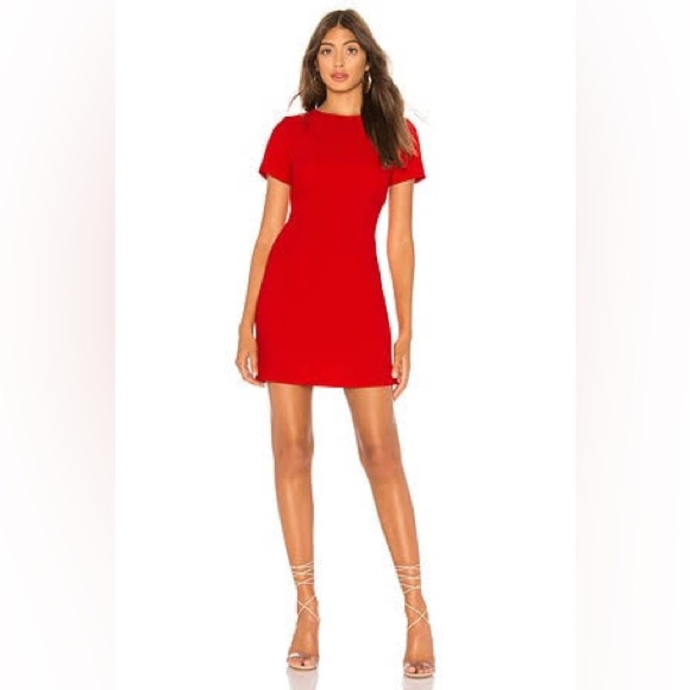 SUPERDOWN mini dress. Red. Size XS.